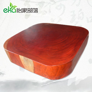 Yijia Mahogany Furniture Red Pear Slab Pure Solid Wood Log Classical Family Dining Room Table Tea Table Table