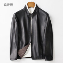 2021 new leather leather men fashion suede one inner leather jacket mens deer leather handsome coat