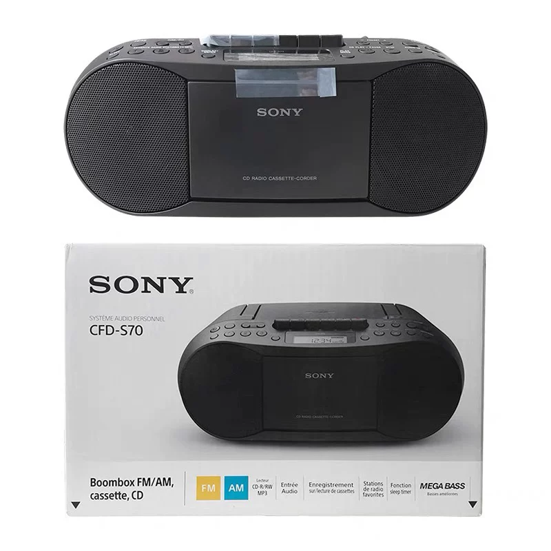 SONY Sony CFD-S70 штативная классическая CD-машина запись ленты карта сиденье рекордер AM/FM радиоприёмник всё-в-одном
