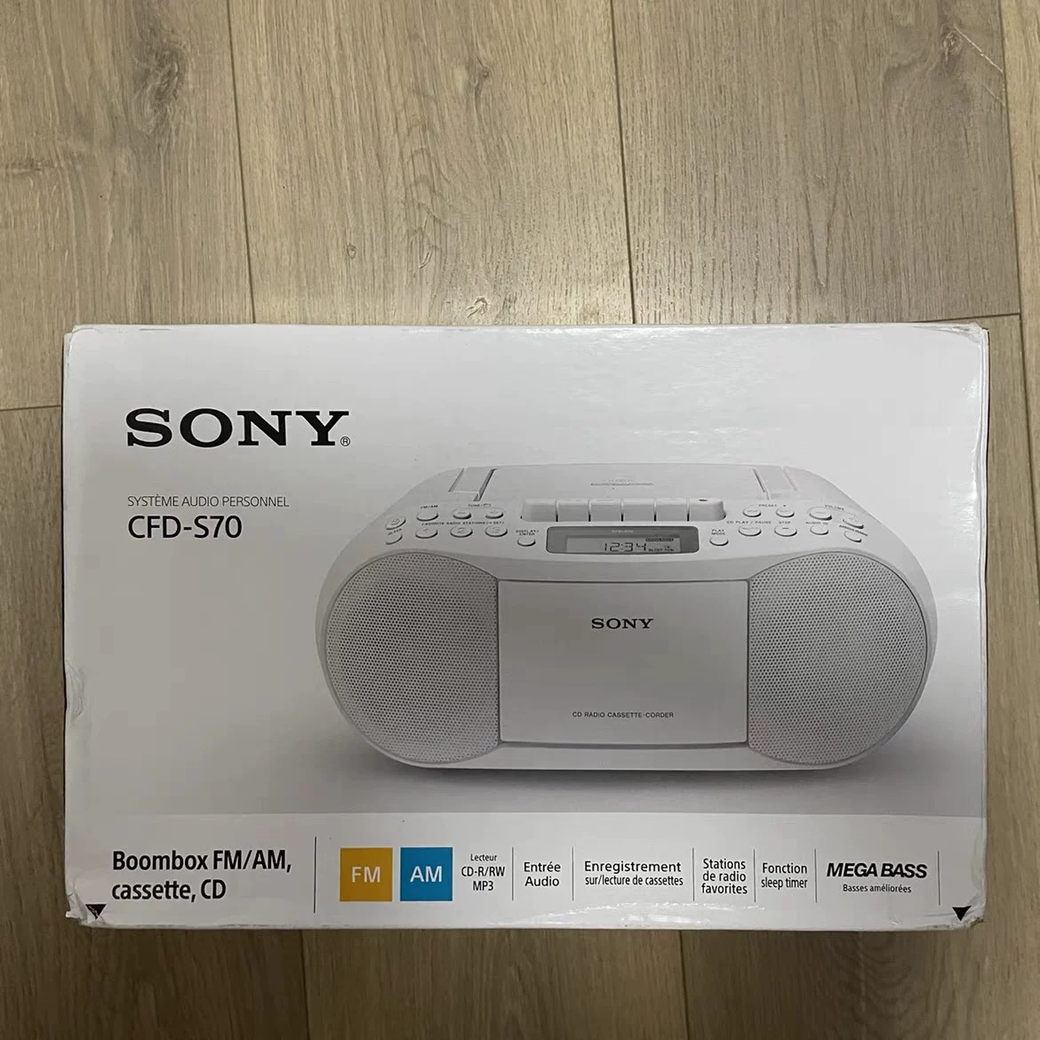 SONY Sony CFD-S70 штативная классическая CD-машина запись ленты карта сиденье рекордер AM/FM радиоприёмник всё-в-одном