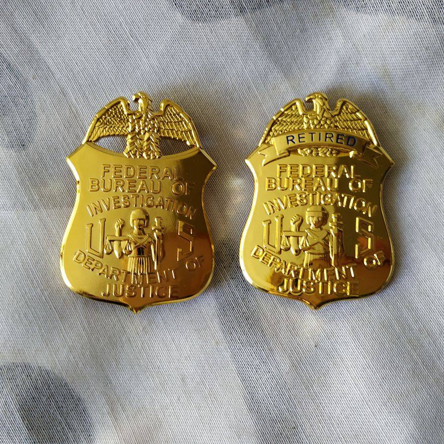 American Metal Badge Federal Badge Numismatic Clip Small Size Badge Pure Copper