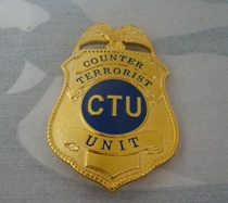 American Metal Badge American CTU Badge Pure Copper