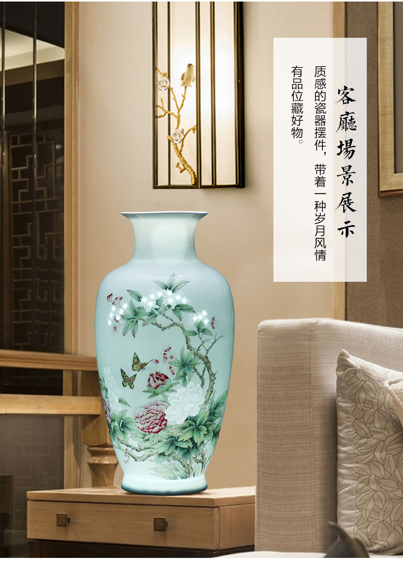 The Master of jingdezhen ceramics hand - made vases and exquisite carving knife clay porcelain large Chinese style adornment furnishing articles