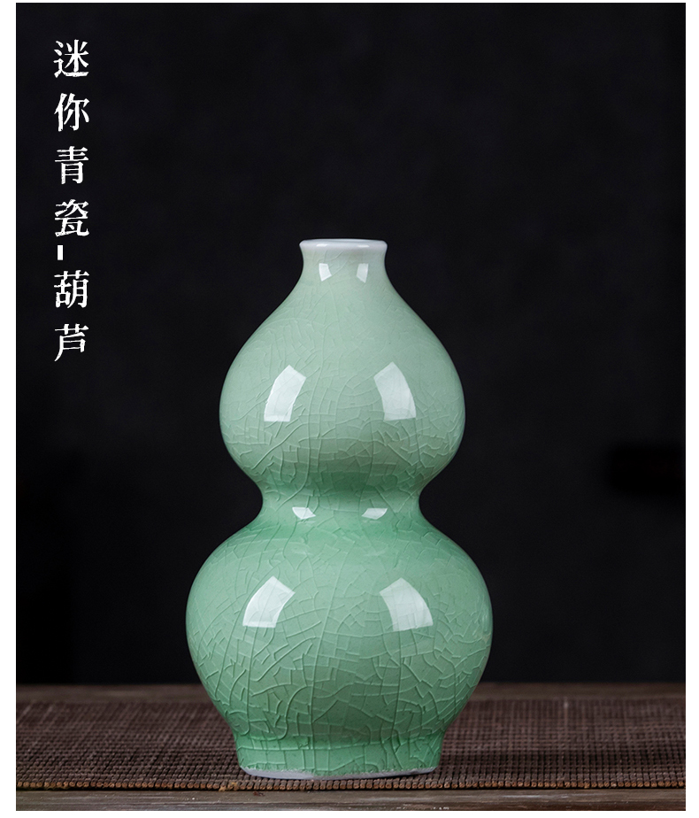 Jingdezhen porcelain ceramic mini floret bottle furnishing articles, small flower arranging zen ideas sitting room decoration