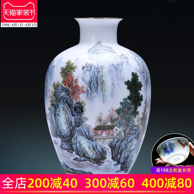Jingdezhen ceramic vase furnishing articles and Chinese style porch, sitting room adornment porcelain porcelain decoration accessories