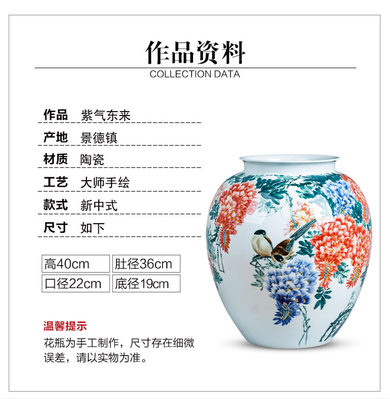 Porcelain of jingdezhen ceramics hand - made sabingga sukdun dergici jimbi vase expressions using son home sitting room office study furnishing articles