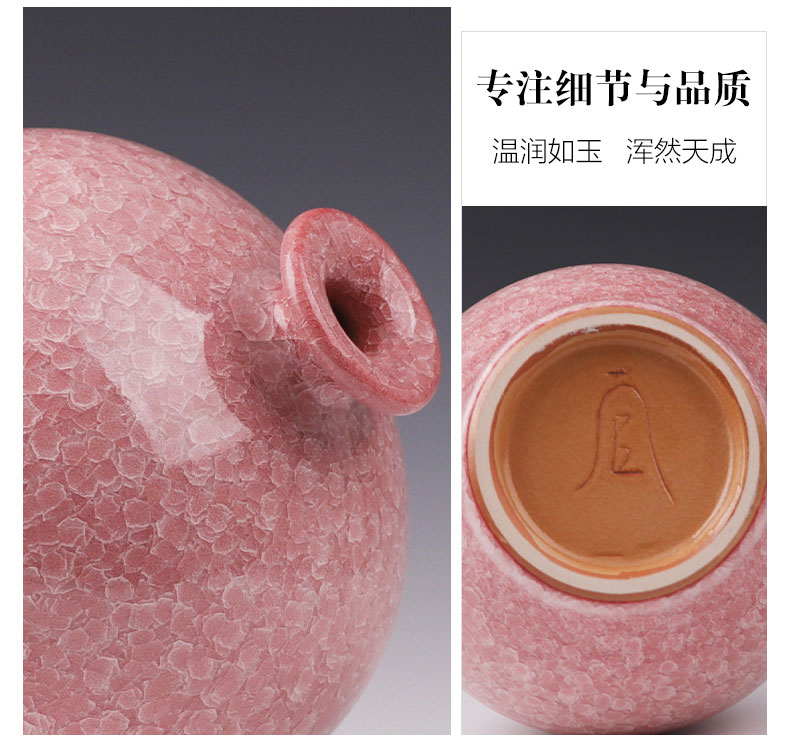 Archaize crack of jingdezhen ceramics up vase manual pomegranate bottle creative Chinese style restoring ancient ways household act the role ofing is tasted