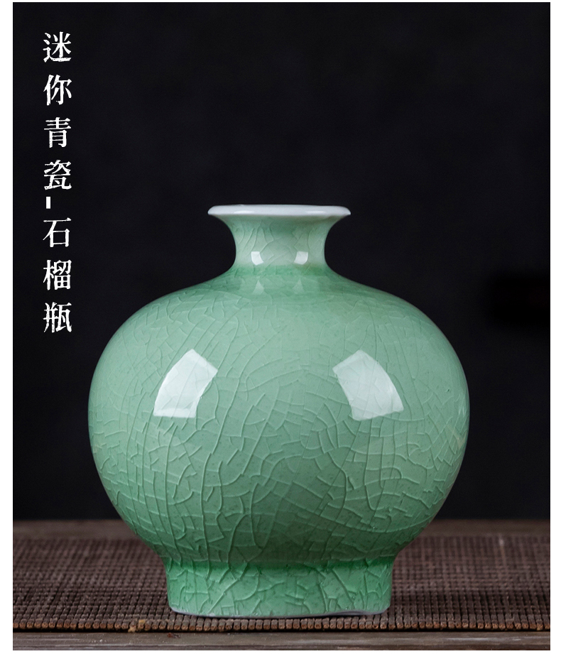 Jingdezhen porcelain ceramic mini floret bottle furnishing articles, small flower arranging zen ideas sitting room decoration