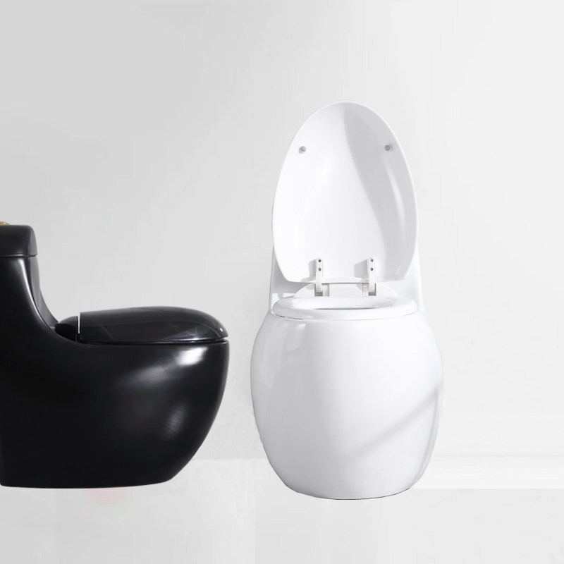 Garden Flower Creative Black and White Toilet Small Nordic Style Toilet Personalized Small House Ceramic Potty