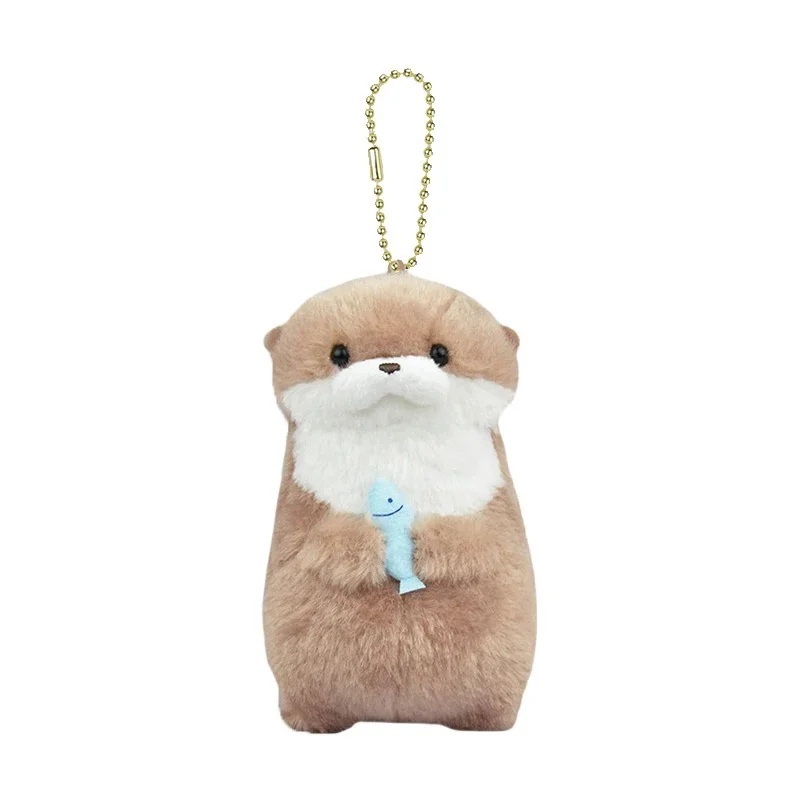 In-Stock Japan Amuse Official Otter Plush Toy Doll Keychain Pendant