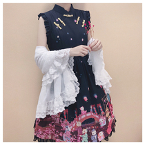  (Doll Paradise)L41017 Original lolita Cat Lantern Series Lace Shawl