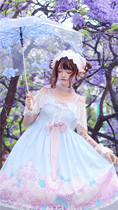  (Doll Paradise)L541 Original lolita After the rain Hydrangea Castle Elegant jsk