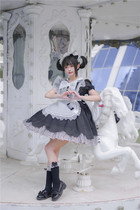 To Alice C6026 Original GGM Sleeved Navy Maid Dress