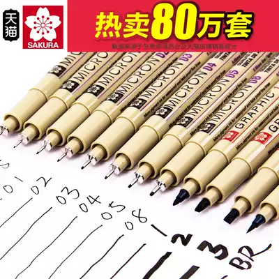 Japanese cherry blossom needle pen waterproof Hook pen comic stroke tracing animation design hand drawn Hook Line 6