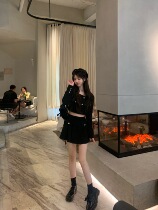 Your home spicy hot halo lala C position hit song Costume New 100 Hitch Womens Group Wind Black Little Fragrant Wind Suit