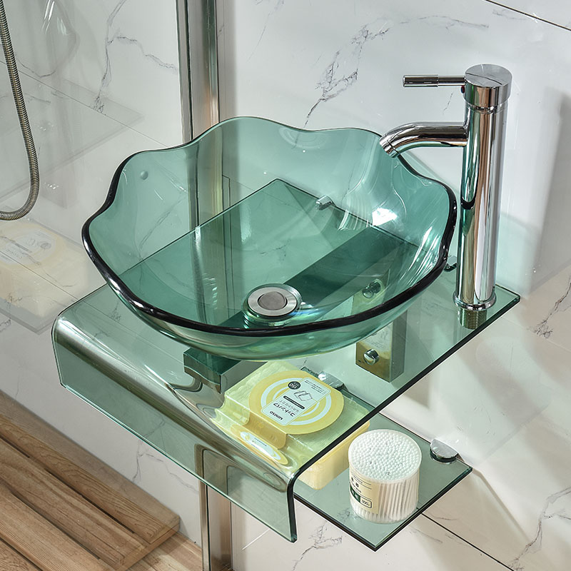 Modern simple Nordic small apartment washbasin bathroom cabinet balcony wash basin toilet toilet wash basin