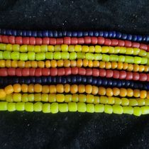 West Asia handmade glaze trade beads long string irregular size different accessories mens and womens multi-Circle necklace