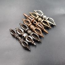 Tibetan culture play the role of the demon five-share nine-strand King Kong demon anger mulberry leaf pestle handmade copper brass cold iron