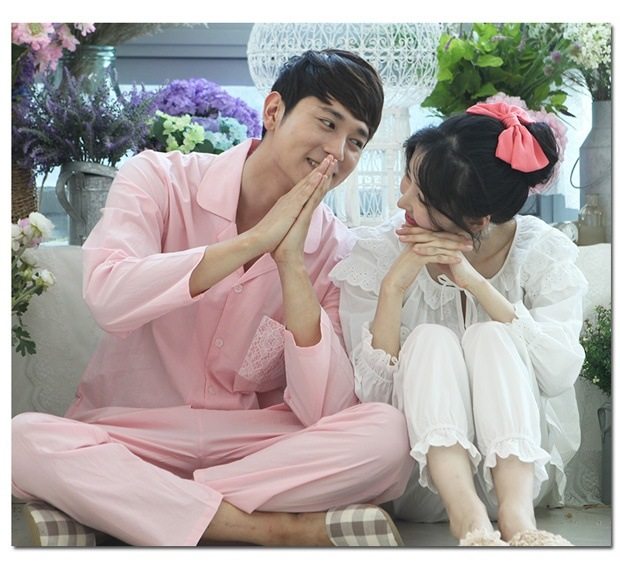 [Bananagirl]韩国情侣睡衣春夏季新品男女人长