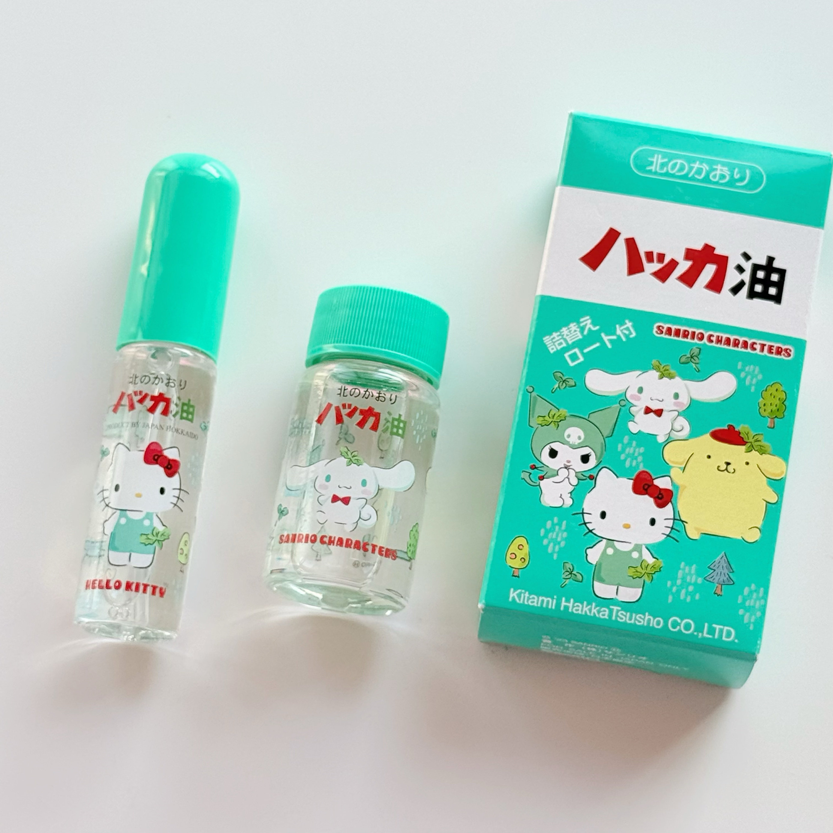 【日本直邮】 日本 KINCHO 北海道北见 hello kitty限量版 薄荷油清凉油喷雾11.5ml
