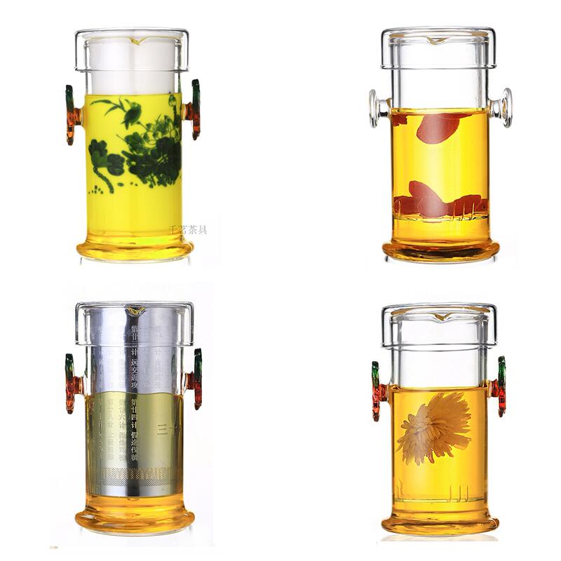 Double-Eared Teapot for Living Room, Glass Black Tea Kung Fu Ceramic Filter Infuser Teapot, Green Tea Tea Set Small Set for Home Use Double-Eared Teapot for Living Room, Glass Black Tea Kung Fu Ceramic Filter Infuser Teapot, Green Tea Tea Set Small Set for Home Use