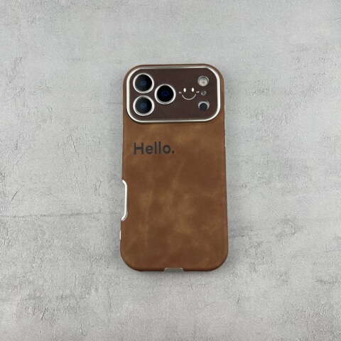Black Embossed Cross Leather iPhone Case