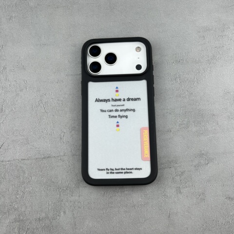 Black Embossed Cross Leather iPhone Case