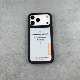 Black Embossed Cross Leather Phone Case for iPhone 17, 16, 15, 14 and 13