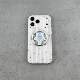 Black Embossed Cross Leather Phone Case for iPhone 17, 16, 15, 14 and 13