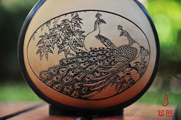 Nhạc cụ Vân Nam Qianlang độc quyền giai điệu biến Zizhu một nửa được bao quanh bởi lụa cucurbit đôi điều chỉnh chống vỡ - Nhạc cụ dân tộc dan ti ba