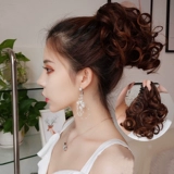 Парик, хвостик, невидимая реалистичная волнистая короткая заколка-крабик для невесты с косичкой