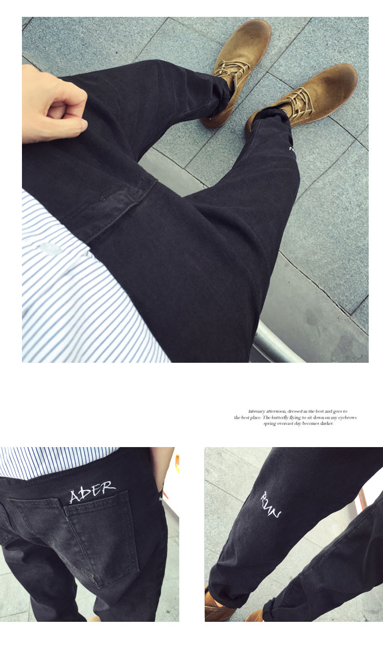 Jeans pour jeunesse droite en vrac en coton pour automne - Ref 1481766 Image 18