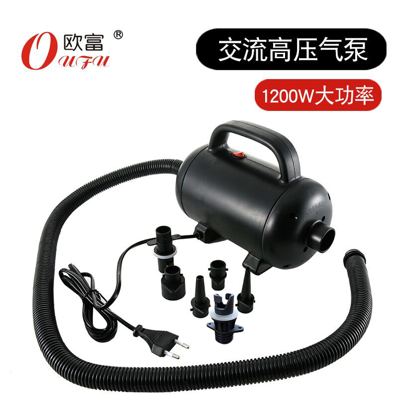 1200W high power large swimming pool inflatable tent hovercraft high pressure electric inflatable suction dual-purpose electric pump