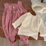 Детский демисезонный комплект, комбинезон, штаны, в западном стиле