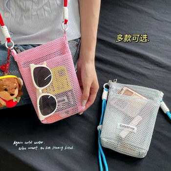 Dopamine hollow single-shoulder crossbody bag mini mobile phone bag