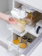 Storage box pulling track multi-function drawer slide rail without punching kitchen bathroom cabinet silent slide stickers