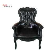 Lahti Charcoal Chair Smoke Chair Dutch Designer Casual Creative Featured Solid Wood Armrest Living Room Chair