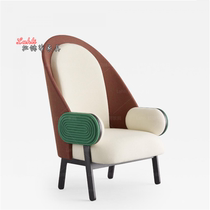Living room bedroom study leisure single sofa chair designer Nordic creative furniture sales office negotiation moon chair