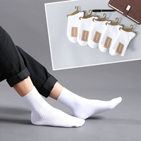 Двойные хлопковые носки поглощают 5 пары белых