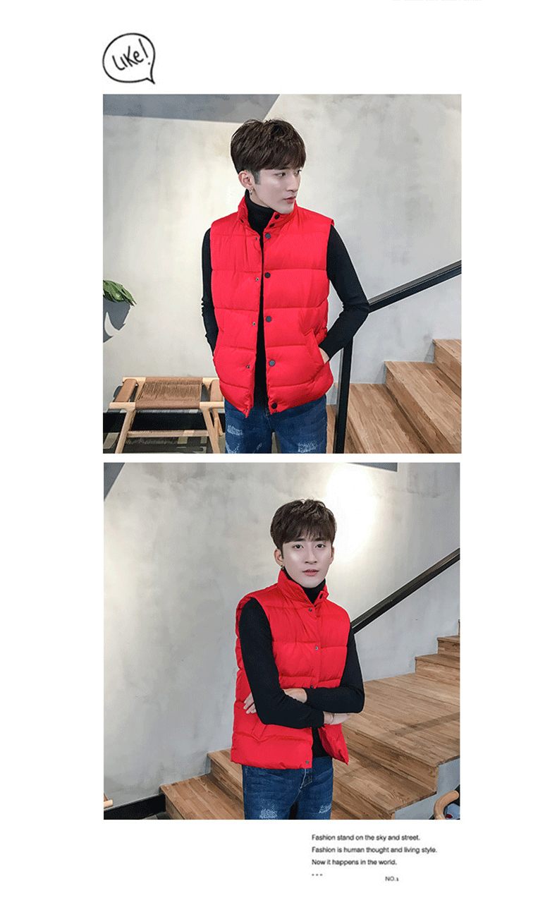 Vest nam mùa thu đông xuống vest vest vest đệm nam giản dị áo khoác Hàn Quốc phiên bản Hàn Quốc đẹp trai áo ba lô nam
