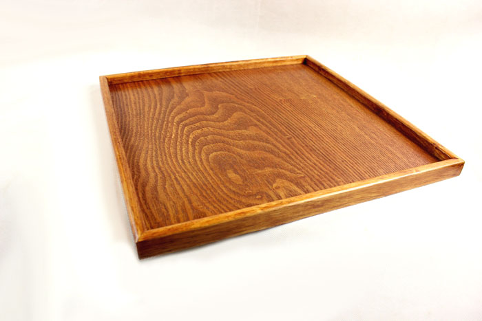 Khay gỗ khay lưu trữ khay bánh bánh khay khay hiển thị đĩa vuông vuông 40cm - Tấm khay trà gỗ trắc