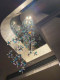 Jingmeng Light Luxury Modern Staircase Chandelier Duplex Building Crystal Flower Long Chandelier Villa Open Space Living Room Lighting Fixture