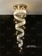 Crystal Chandelier for Duplex House, Villa, Open Living Room, Modern Light Luxury Crystal Spiral Staircase Long Chandelier
