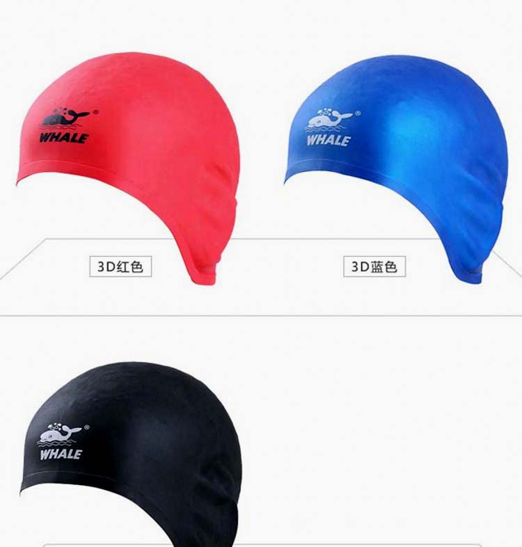 Mũ cá voi nam Nữ tóc dài không thấm nước bảo vệ tai silicone Mũ bơi lớn để ngăn tai vào mũ nước 	mũ bơi nào tốt nhất	