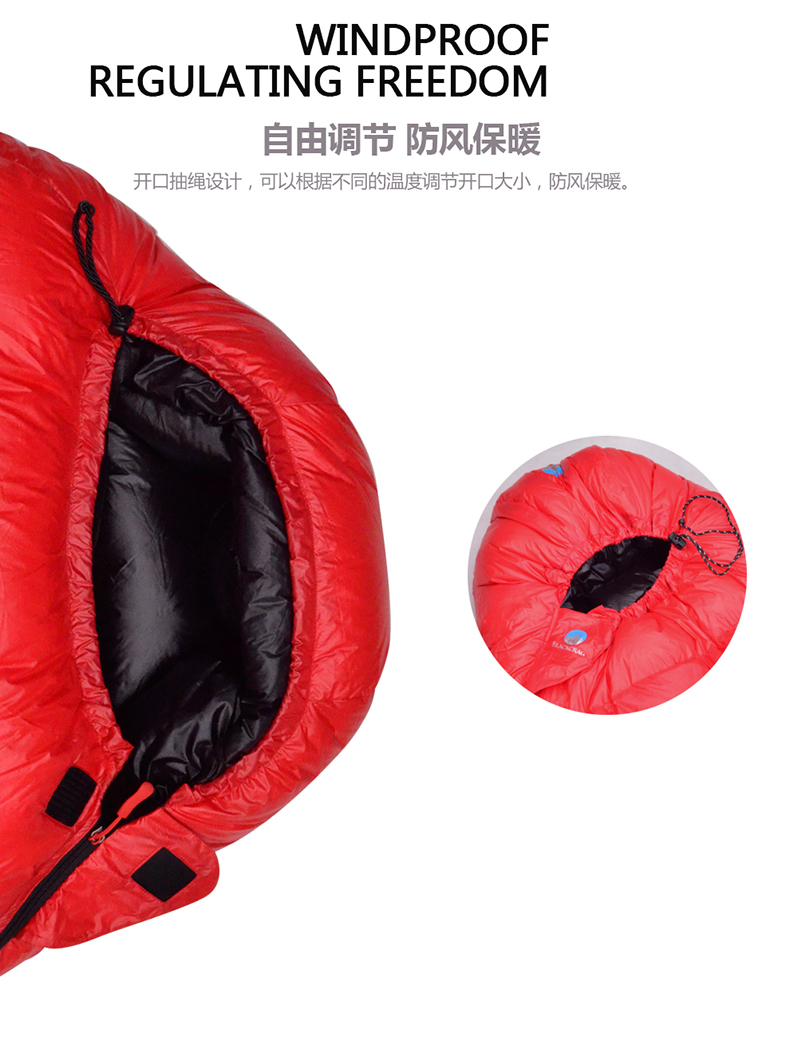 BLACKCRAG / Black Rock Authentic Light Fog QWD Outdoor Ultra Light Down Túi ngủ 90% Vịt trắng xuống - Túi ngủ túi ngủ cắm trại