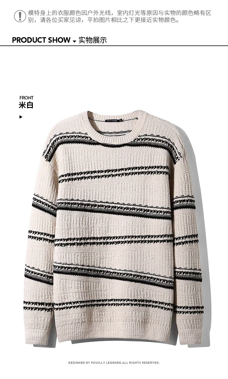 Vải huyền thoại bất thường jacquard vòng cổ áo len áo len nam phiên bản Hàn Quốc của cặp vợ chồng dòng retro áo cardigan nam
