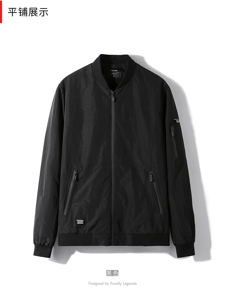 Quần áo Huyền thoại Mùa thu Cổ áo mỏng Áo khoác bay Nam Giới trẻ Thanh lịch áo bomber gucci