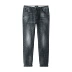 Vải huyền thoại mùa thu quần jeans co giãn nam thanh niên chín quần Hàn Quốc thời trang quần lọt khe quần tây nam Cao bồi