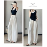 Летние шелковые штаны для отдыха, оверсайз