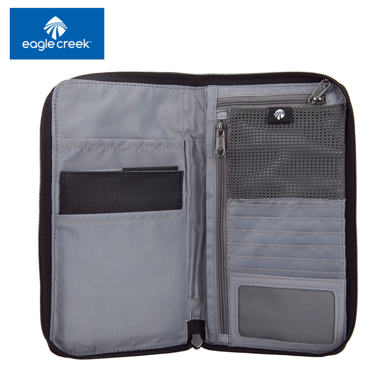 American Eaglecreek Black Brief Wallet Men's Ticket Clips Handbags Handy Containing Documents Clip Men's Bag